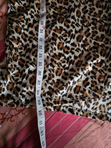 Animal Print Shrug Cum Robe