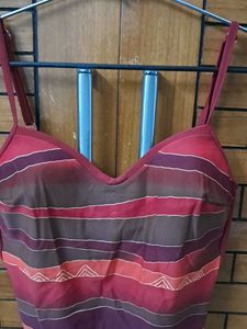 Striped One Piece Swimsuit