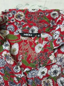 Floral Tie-Front Top