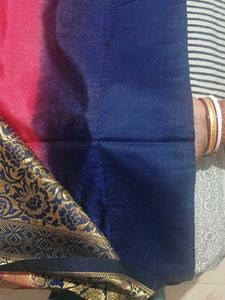 Elegant Pink Banarasi Saree