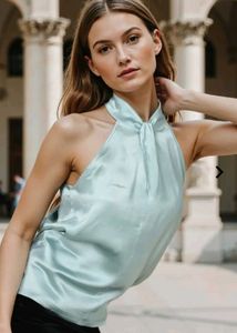 Elegant Halter Neck Top
