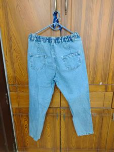 Blue Baggy Boyfriend Jeans