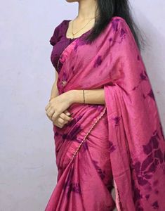 Pink Tie-Dye Saree ✨️💗