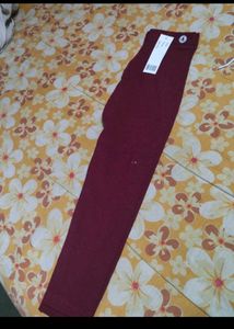 Maroon Casual Pants