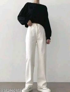 White Wide Leg Jeans