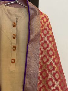 Rakhi Special🧡‼️ Chanderi cotton suit
