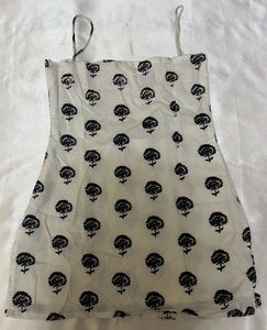 White Printed Kurti