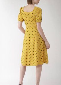 Polka Dot Midi Dress-XL