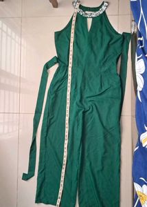 Dark Green Jumpsuit - SMALL