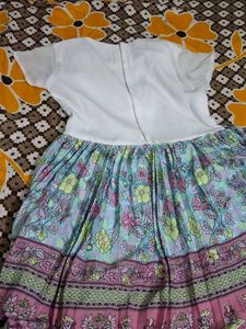 Floral Girls Dress with Top