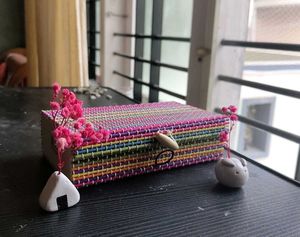Colorful Woven Box 🌈
