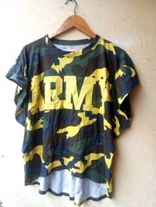 Imported ARMY Camo Print Tshirt (Women)