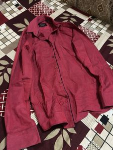 Burgundy Button-Down Shirt
