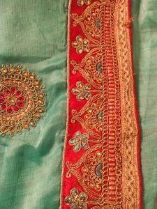 Elegant Embroidered Saree