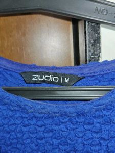 Blue Textured Top