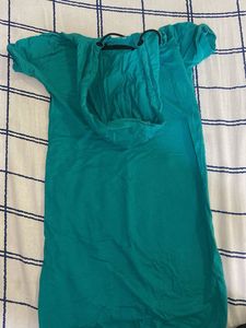 Turquoise Hoodie Dress