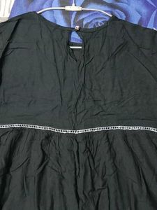 Black Peplum Top