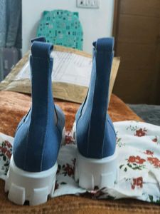 Brand new with boxes Blue Chunky Platform Boots