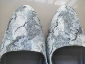 Floral Print Pointed Shoes