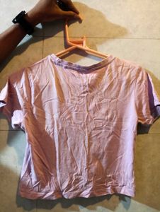 Lilac Cropped T-Shirt