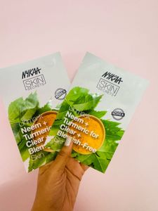 Nykaa Neem & Turmeric Face Masks (2)