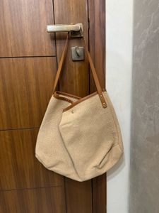 Super Cool Jute Kinda Hobo Tote Bag