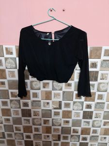 Black Indo Western Dress.