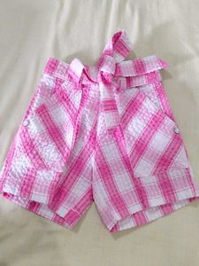 White And Pink Top Pant