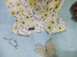 Korean Floral Dress For Kids