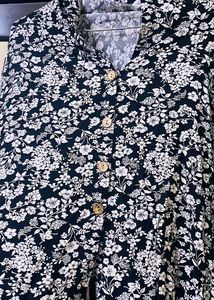 Floral Print Cape Style Top