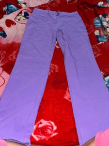 Zebra Print Cropped Tank Anf Purple Pant