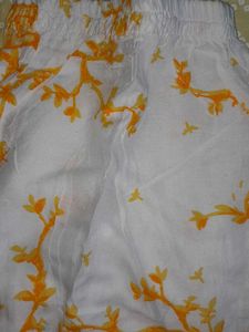 Yellow Print Top &amp; Pants Set