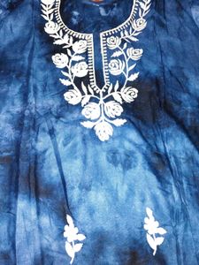 Blue Embroidered Kurta Set