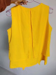 Yellow Sleeveless Top