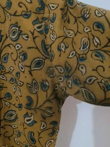 Block Print With Border Kurta