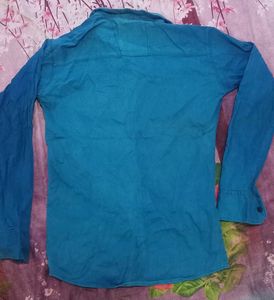 Blue Long Sleeve Casual Shirt