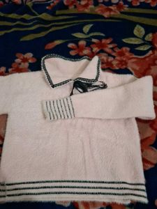 Cute Pink Fuzzy Sweater