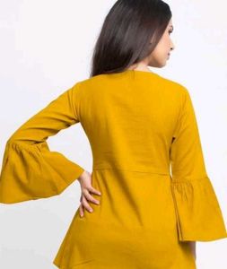 💛✨Yellow Sleeved Dress