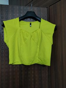 Lime Green Crop Top
