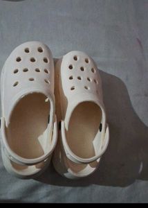 Beige Crocs