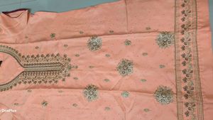 Peach Embellished Kurti