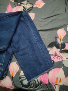 Dark Blue Denim Jeans in baggy style