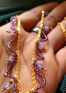 Purple Colour Necklace