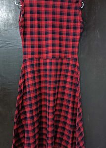 Red &amp; Black Checkered Dress