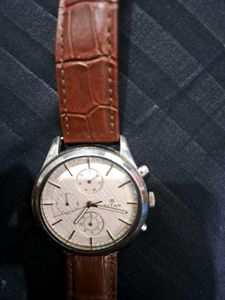 Titan Brown Leather Watch