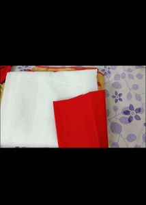 red and golden south indian sare