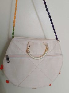 Combo Of 2 Traditional Bags (Black And Offwhite)