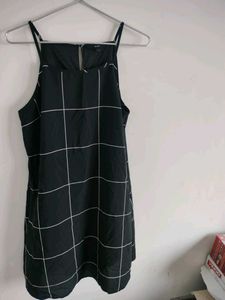 Black &amp; White Checkered Dress