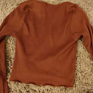 h&amp;m fitted bell sleeve top