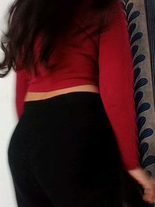 Stylish Maroon Crop Top